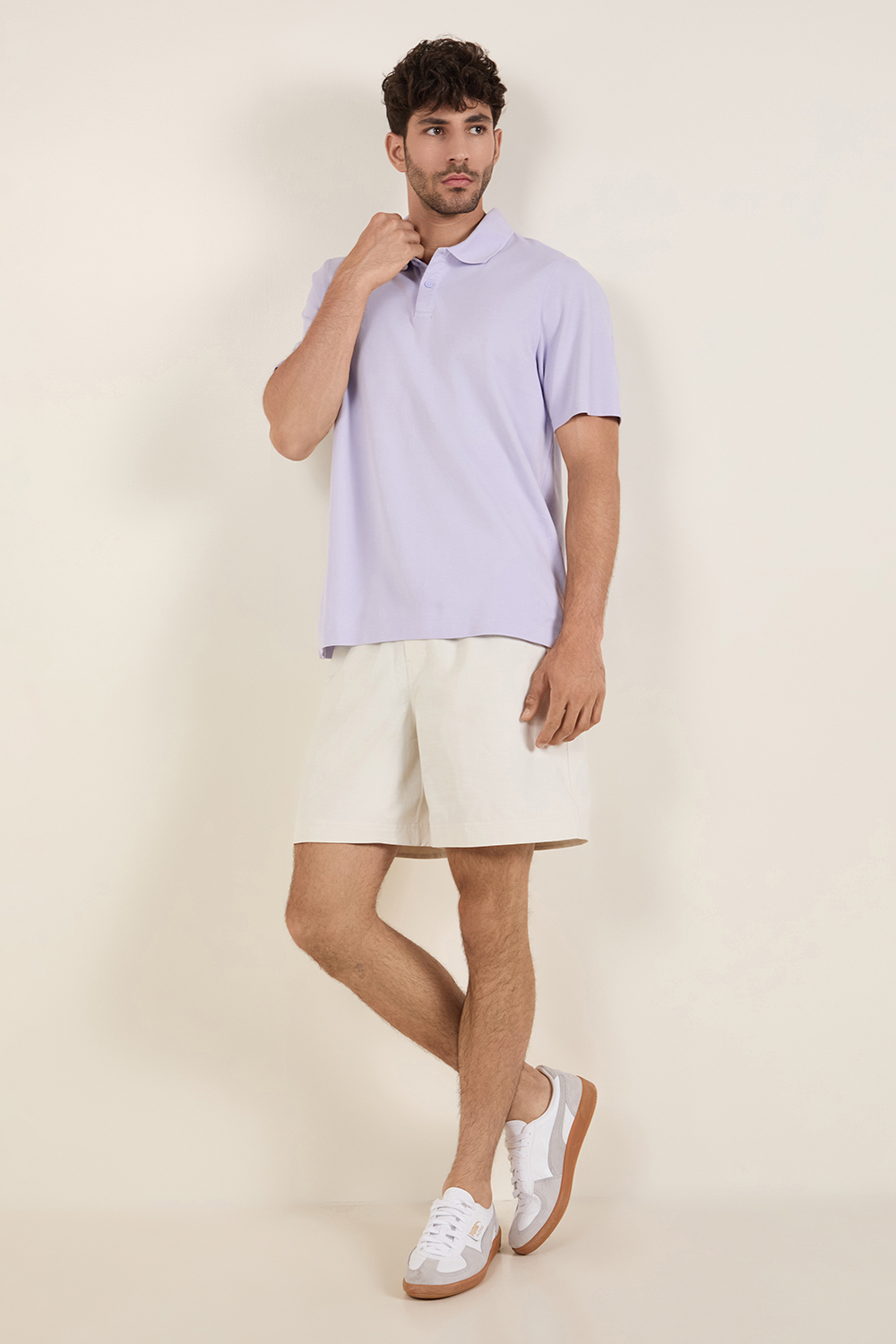 Cotton Pique Short-Sleeve Polo Shirt
